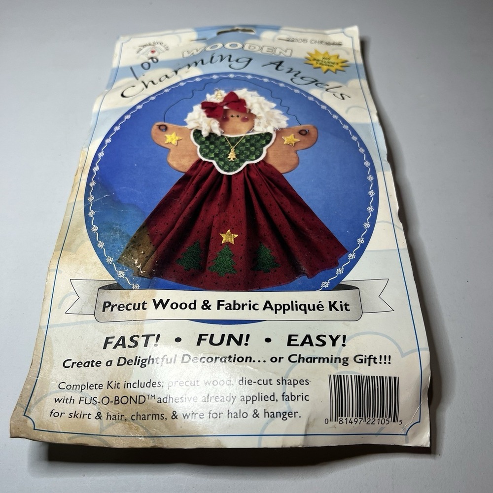 Angel Kit  Wood & Applique‎ Kit What's New # 22105 Christie Christmas 1996 NOS